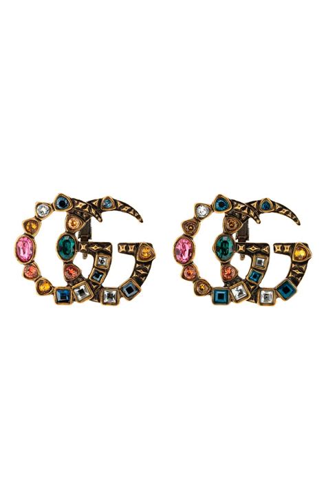 gucci logo stud earrings|gucci stud earrings at nordstrom.